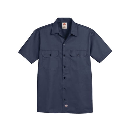 Dickies 2574L Short Sleeve Work Shirt - Long Sizes - Dark Navy - 3XLT