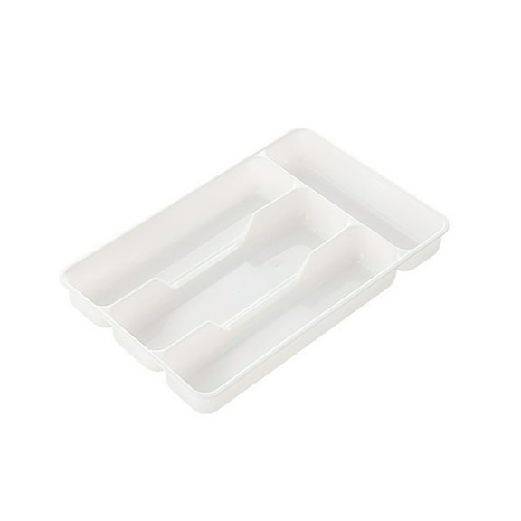 Homelife 1/2Pcs Drawer Organizer Expandable Kitchen Tray for Utensils Adjustable Flatware Holder with 4/6 Compartments Cutlery Storage Divider for Spatulas Spoons Forks