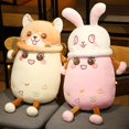 thumbnail image 5 of Joli Lapin Shiba Inu en Peluche Doux Rose Lapin Bubbl, 5 of 5