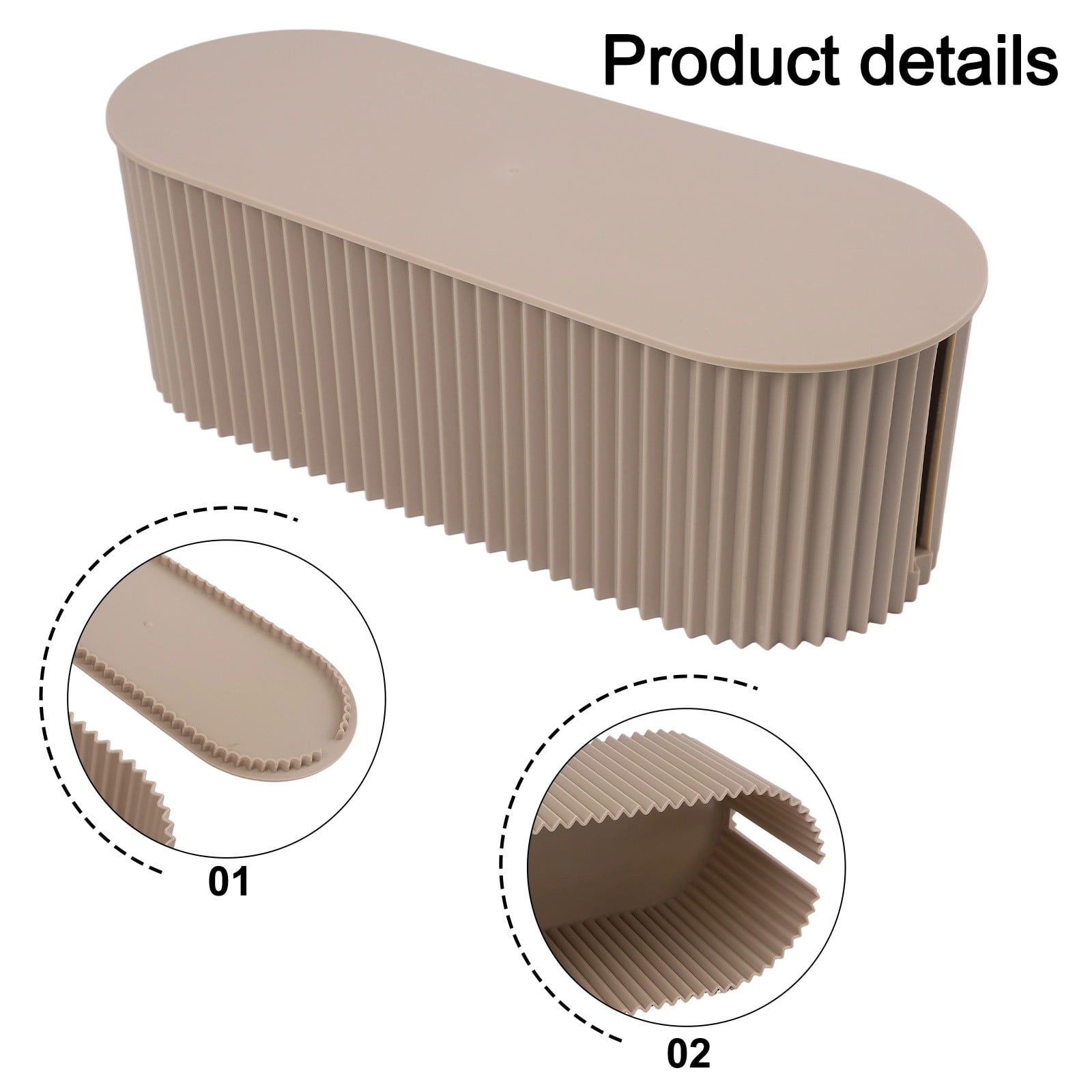 Cable Organiser Box Storage Box Cable Management Box Collector for Power Strips