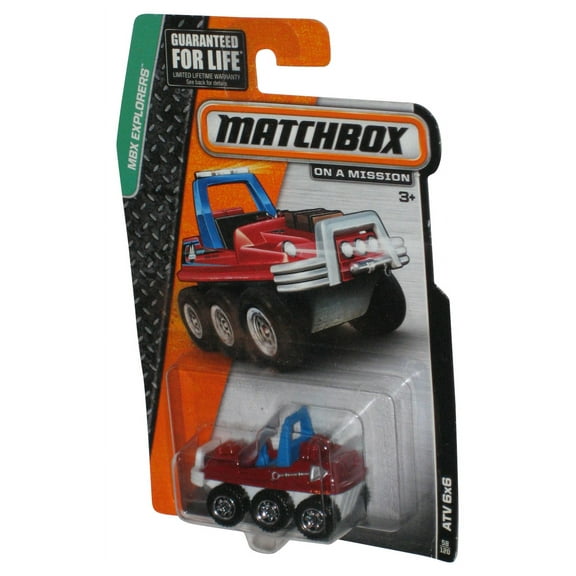 Matchbox MBX Explorers (2013) Red ATV 6x6 Toy Car 58/120
