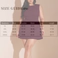 thumbnail image 4 of Laqbezok Women's Plus Size Sleeveless A-Line Mini Dress, Casual Round Neck Solid Color Sundress, Elegant Fit and Flare Cocktail Party Gown, 4 of 6