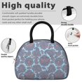 thumbnail image 4 of Paisley and Damask Blue Pattern Insulated Lunch Bag,Leakproof Large Capacity Lunch Box for Work,Picnic or Travel,11.4 X 6.7 X 8.3 Inches, 4 of 6