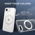 thumbnail image 2 of KOMI [360° Rotatable Stand Magnetic Ring for iPhone 16e Case[Compatible with MagSafe][ Ultra-Clear Back] Military Drop Protection, Secure Grip, TPU Bumper Slim Cover with Kickstand- Clear, 2 of 8
