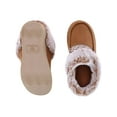 thumbnail image 3 of Isotoner  Recycled Microsuede and Faux Fur Hoodback Slipper (Women), 3 of 3