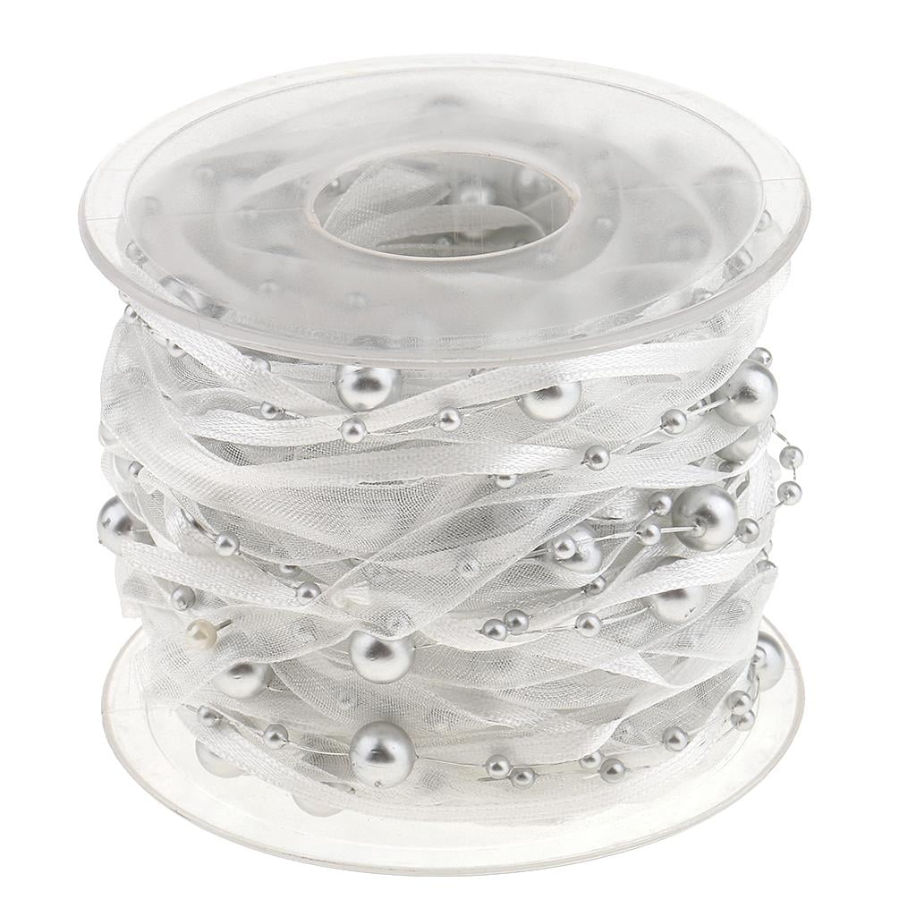 HOMYL 3-4 Packung 10m DIY Applique Mesh Beaded Lace Mm for Decor 4 Pcs