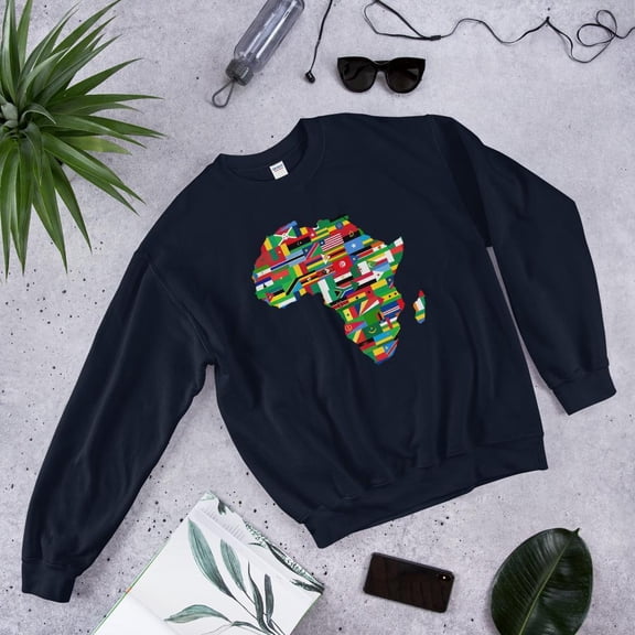 African Flags Unisex Crewneck Sweatshirt