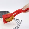 thumbnail image 3 of Secfreeship Silicone Spatula Tongs with Locking Clip, 2 in 1 Cooking Tong and Turner for Nonstick Pans, 11.6 Inch Heat Resistant Kitchen Tool for Grilling, Frying, and Serving, 3 of 5