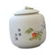 thumbnail image 5 of Recipiente de cerámica para té de 800 ml, recipiente hermético de porcelana oriental para cocina. Caqui, 5 of 9