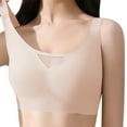 thumbnail image 2 of Sngxgn Women's Wireless T-Shirt Bra, Wirefree T-Shirt Bra(Beige,L), 2 of 9
