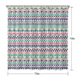 thumbnail image 5 of Waterproof Bohemian Shower Curtain 72x72 Inch Boho Style Polyester Unique Shower Curtain for Bathroom Hotel Home Decor with 12 Plastic Hooks, 5 of 5