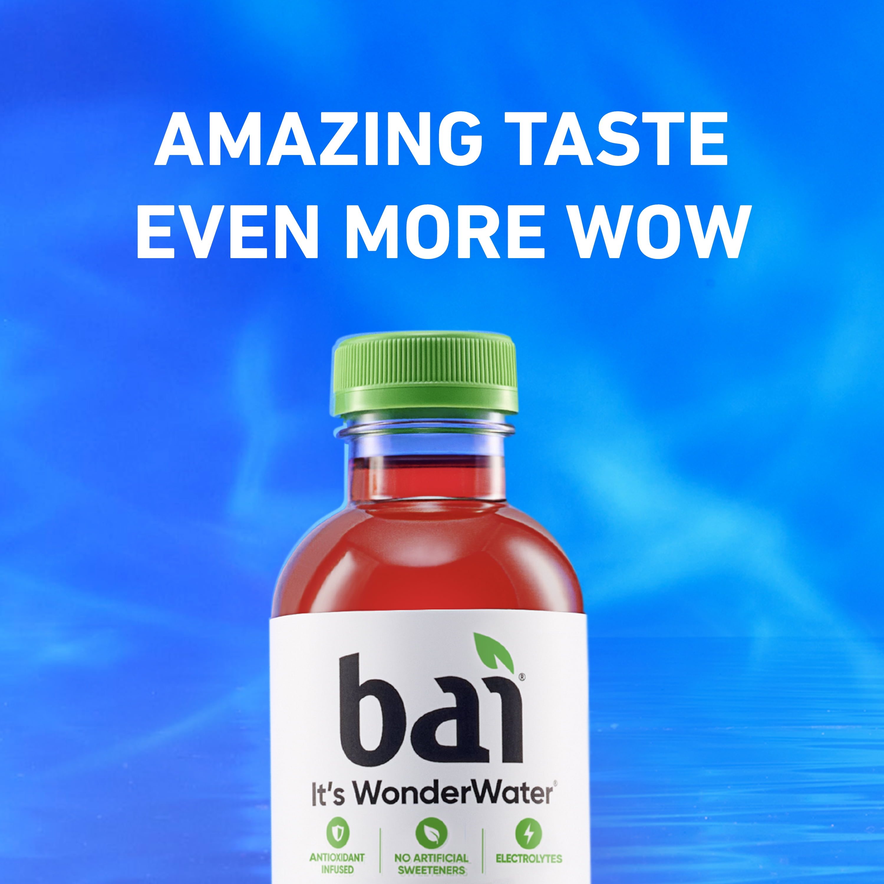 Bai Zambia Bing Cherry Antioxidant Infused Water Beverage, 18 fl oz, 12 Pack Bottles