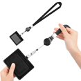 thumbnail image 2 of Retractable Badge Lanyard - PU Card Holder, Customizable, Office & School Use, 2 of 8