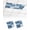 Cobalt, Azure, White, variant on 2 Pack Fluorescent Light Cover for Ceiling Lights, Blue Sunflowers Magnetic Classroom Light Filters 4x2 Feet, Flowers Modern Abstract Art Decorative Ceiling Shade Panel for Office