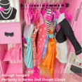 thumbnail image 5 of Highfun-perchas para muñecas, 55 Uds., ropa para muñecas, accesorios para muñecas de 12 pulgadas, 1 estante de exhibición para mostrar ropa para muñecas, 5 of 5