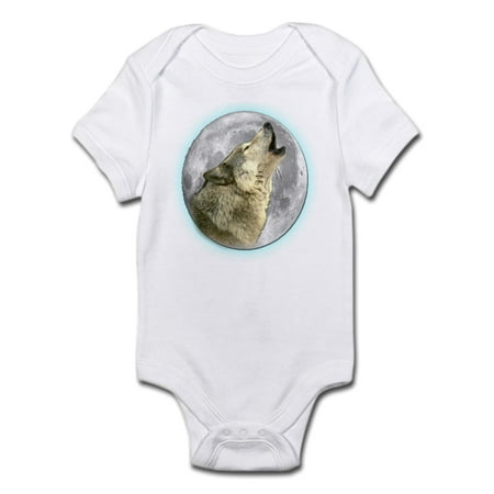 

CafePress - Howling Wolf Infant Bodysuit - Baby Light Bodysuit