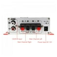 thumbnail image 3 of HiFi 2 Channels 12V Car Power Amplifier Stereo Player Support CD DVD MP3 Input For Auto Motorcycle Home ,Seamless Performance, 3 of 6