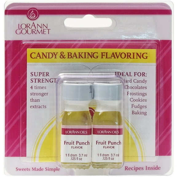 Candy & Baking Flavoring .125oz 2/Pkg-Fruit Punch