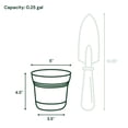 thumbnail image 4 of Bloem Saturn 5" Round Plastic Planter - Indoor/Outdoor, Snap-in Saucer & Drainage Holes, Black, 4 of 8