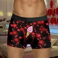 thumbnail image 2 of SJLDQY Valentines Men's Underwear Boxer Briefs Valentine's Day Love Heart Graphic Boxer Briefs for Men Soft Breathable Boxer Shorts for Men, 2 of 5
