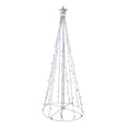 thumbnail image 3 of Northlight 5' Blue and White LED Lighted Twinkling Show Cone Christmas Tree Outdoor Decor, 3 of 7