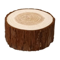 hulanddfd Christmas Tree Stump Decor, 3.54x1.57in Mini Tree Stump Decor Wood Stand Decoration for Home Office Garden Display and Xmas Decor