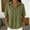 Army Green, variant on Linen Tops for Women Oversized Gauze Shirts Button Neck Half Sleeve Blouses Dressy Casual Tunic Loose Clothes