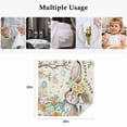 thumbnail image 5 of Retro Easter Bunny Cloth Napkins, Spring Easter Eggs Floral Botanical Washable and Reusable Dinner Napkins Set of 2, Table Napkin for Kitchen Party Birthday Wedding Hotel Housewarming 20"x20", 5 of 9