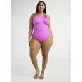 thumbnail image 4 of Sofia by Sofia Vergara Women's and Women's Plus One Shoulder Keyhole One Piece Swimsuit, Sizes XS-3X, 4 of 5