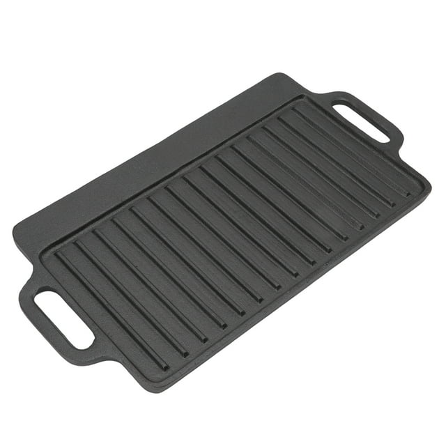 Top Grill Griddle Household Cast Iron Teppanyaki Plate Thickened Rectangular Double Sided Barbecue Grill