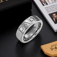 thumbnail image 1 of COOPHYA Mens Titanium Wedding Bands Ring Engraved 1Pack Durable, 1 of 7