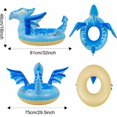 thumbnail image 2 of Flotador de piscina de dinosaurio para niños, Flotador de piscina inflable para piscinas con sonido Zizi, Juguetes inflables para piscina para verano, 2 of 5