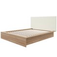 thumbnail image 4 of Bardot Queen Size Platform Bed with Upholstered Headboard, 4 of 7