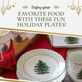 thumbnail image 5 of Spode Christmas Tree Polka Dot Dessert Plate (Set of 4) - Festive 8-Inch Stoneware Plates for Holiday Entertaining, Appetizers, Snacks - Microwave, Dishwasher, Freezer Safe Party Appetizer Dishes, 5 of 7