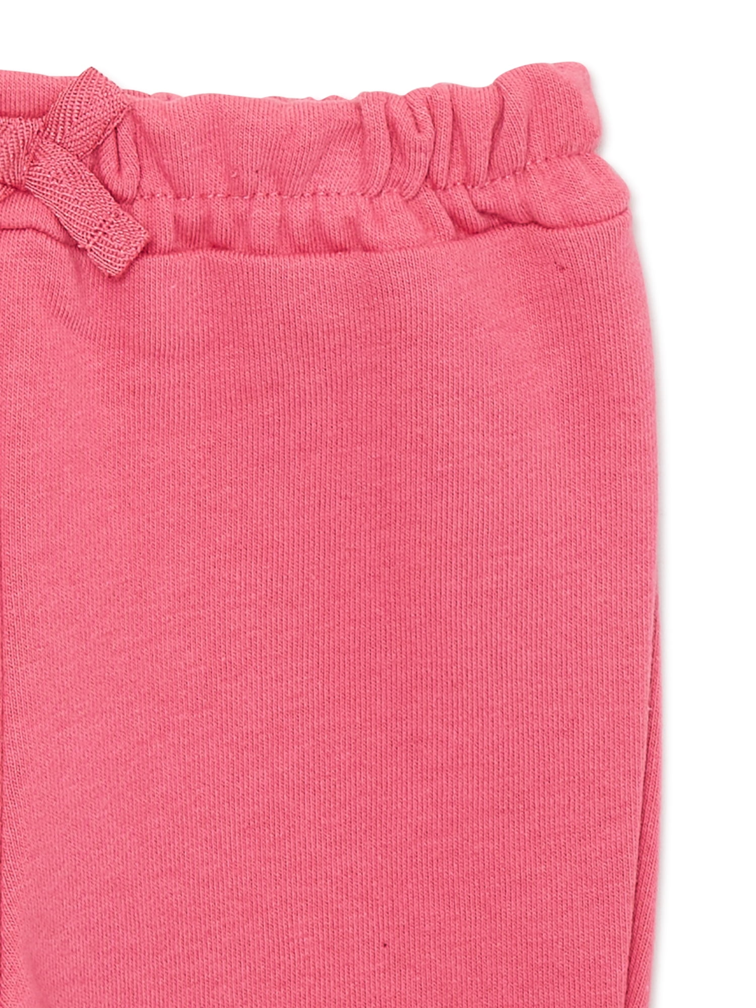 Garanimals Baby Girl Pull-On Pants and Joggers, 3-Pack, Sizes 0/3M-24M