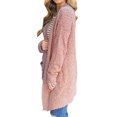 thumbnail image 3 of Pntutb Coats for Women,Womens Ladies Solid Open Front Soft Chunky Pocket Long Sleeve Coat Outerwear Cardigan, 3 of 6