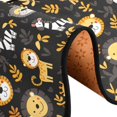 thumbnail image 5 of Dailycode Hallway Runner Rug 2x6 Non Slip Absorbent Soft Floor Mat for Home Kitchen Bedroom Entrance Lion Zebra Giraffe Leaf, 5 of 7