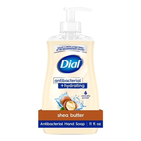 Dial Antibacterial + Hydrating Shea Butter Liquid Hand Soap, 11 oz