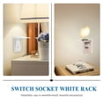 thumbnail image 3 of IBASETOY 1Pc White Socket Wall Shelf Featuring Easy Assembly Detachable Design and Cord Friendly Opening for Home, 3 of 8
