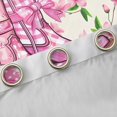 thumbnail image 4 of Feelyou Pink Bow Boot Black Out Curtains, Cherry Blossoms Curtains Pack of 2 (42x63 Each), 4 of 6