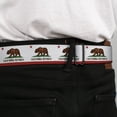 thumbnail image 4 of Buckle-Down Belt, Seatbelt Buckle Belt, California State Flag White, Youth 22 to 32 Inches, 4 of 9