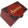 thumbnail image 3 of Anastasia Jewelry Music Box with Mirror & Retro Lock Carved Wood Musical Box Wind up Gift Box Play Once Upon A December,Silver Movement, 3 of 5