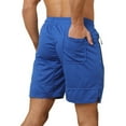 thumbnail image 3 of Mens Gym Shorts Men's Fashion Casual Solid Drying Elastic Rope Waist Casual Sports Shorts, 3 of 7