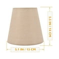 thumbnail image 4 of Miangastore Fabric Lamp Shades For Sconces Beige Cloth Metal 3Pcs 5.5x5.1In, 4 of 8