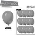 thumbnail image 5 of Gray Balloons 50 pcs 12 Inch Matte Grey Latex Helium Balloons for Baby Shower Gender Reveal Graduation Woodland Wedding Anniversary Elephant Birthday Party Decorations Gray-Y71, 5 of 12