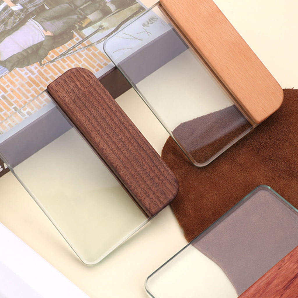 Tempered Glass Scraper Leathercraft Glass Slicker1eatherWorking Tool