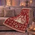 thumbnail image 6 of Festive Christmas Snowmen Evergreen Trees Holiday, Festive Holiday Scene, Warm Flannel Blanket for Living Room and Family Room, Art Lovers Christmas Gift, Festive Home Decor, 6 of 9
