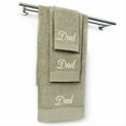 thumbnail image 1 of Kaufman Personalized Dad 3 Pc Set Taupe Towel 1Bath-1Hand-1 Fingertip, 100% Cotton, 1 of 1