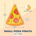 thumbnail image 2 of Small Pizza Pinata for Party Decorations, Birthday (16.5 x 13.5 x 3 Inches), 2 of 10