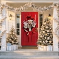 thumbnail image 6 of Christmas Door Cover Door Curtain, Polyester Fabric, Standard 35x71 Inch, for Door Wall Desktop Decoration, Easy Install Punch-Hang, Holiday Party Decor, 6 of 6